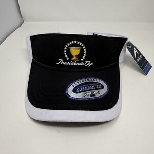 Presidents Cup White Golf Visor Hat Cap 2017 Liberty National NWT